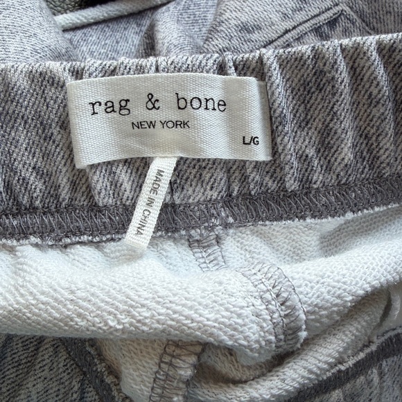 Rag and Bone Miramar Cotton Sweat short Grey Acid Wash Pockets Trendy Sz L NEW - Picture 10 of 12